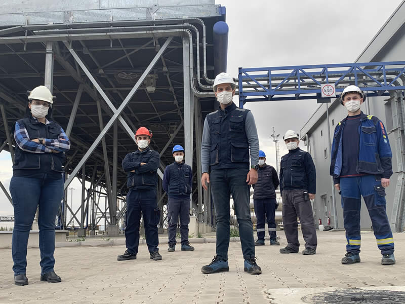 Sanko Enerji Salihli Jeotermal Santrali TSE Covid-19 Güvenli Üretim Belgesini alan ilk jeotermal santral oldu