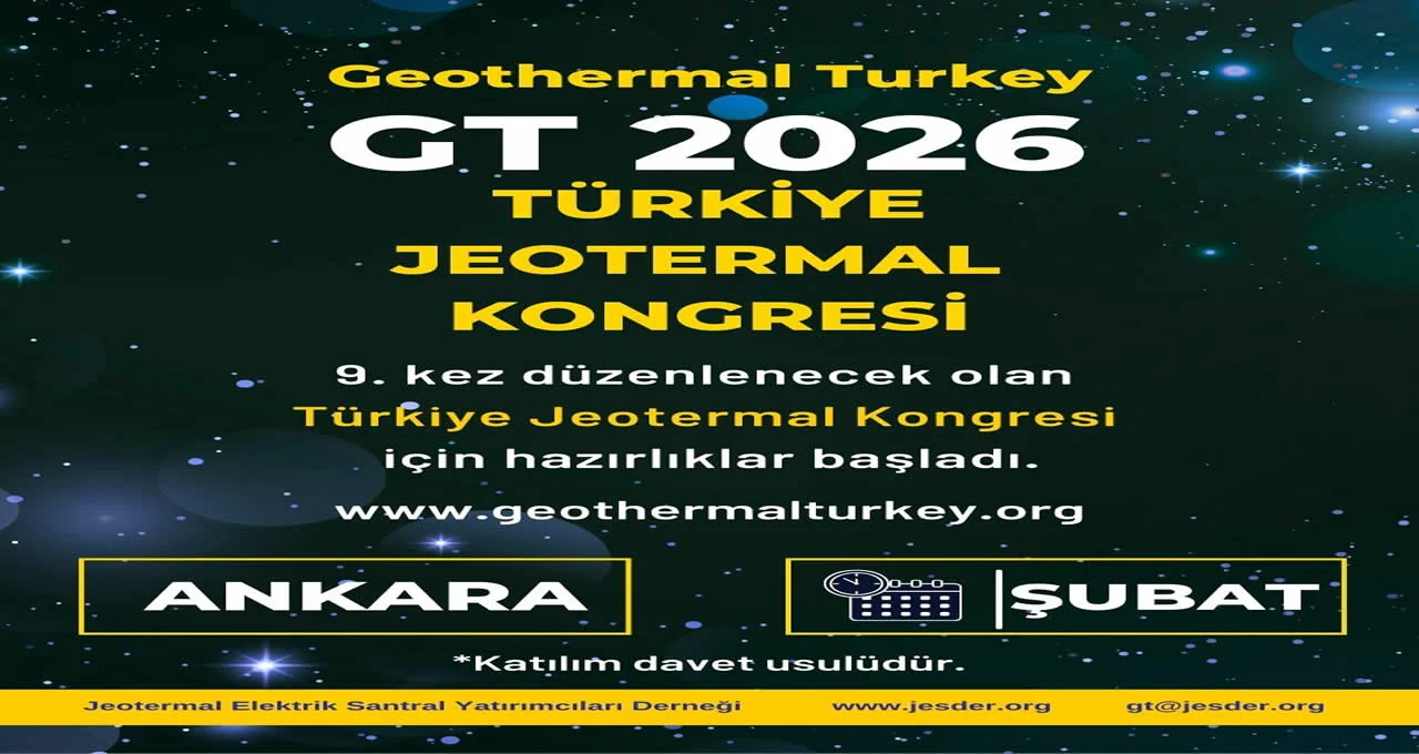 GT 2026 Türkiye Jeotermal Kongresi İçin Geri Sayım Başladı
